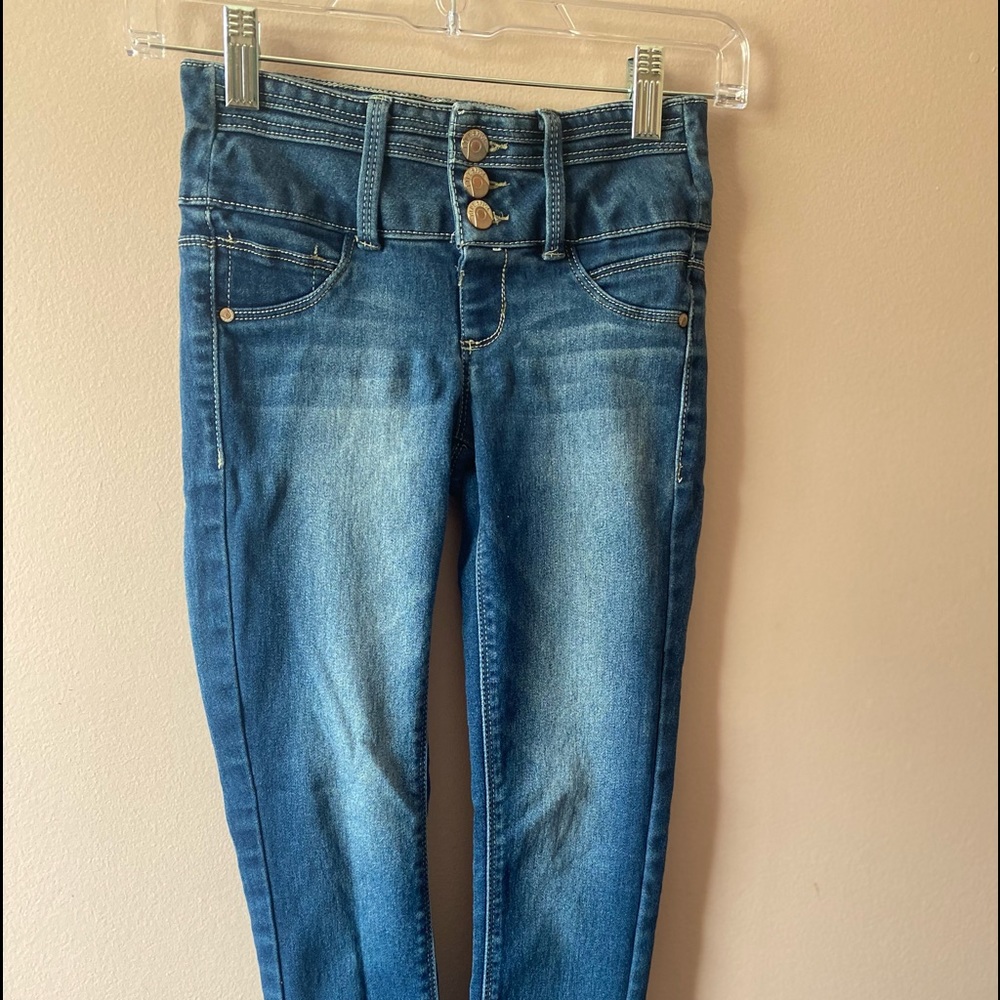 Blue Spice High Rise Skinny Jeans
